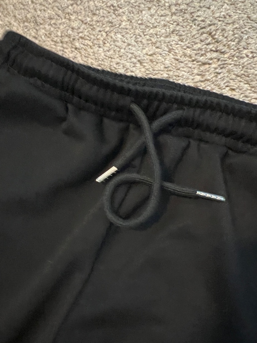 Edikted Black Wide-Leg Drawstring Sweatpants - Picture 3 of 7